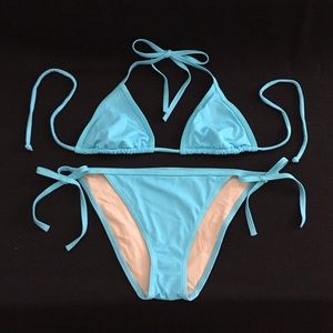VICTORIA SECRET Aqua 🐬 string bikini.  NWOT. Sz S